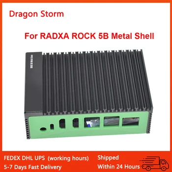 Новинка для RADXA ROCK 5B в металлическом корпусе, оснащенном функцией отвода тепла