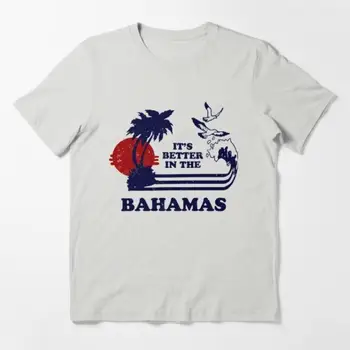 Новое поступление, брендовый топ с коротким рукавом, На Багамах лучше, незаменимая футболка, футболки с принтом, мужская футболка в повседневном стиле