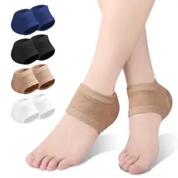 Гелевый силиконовый чехол для пяток, накладки на пятки, Пяточные чашечки, поддержка подошвенного фасциита, Уход за ногами, Подушка для восстановления кожи, носки длиной в пол-ярда