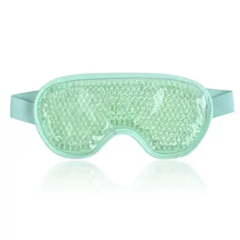 Точечная Ледяная маска из ПВХ-геля Летний Обеденный перерыв Очки для сна Холодный и Горячий компресс Маска для глаз Пакет со льдом Светло-зеленый