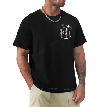 футболка черные мужские хлопчатобумажные топы GG Allin Live Fast Die Tattoo, белая футболка, винтажная футболка, обычная футболка, спортивные рубашки, мужские