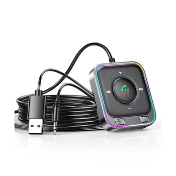Joyroom Bluetooth 5.3 Автомобильный адаптер AUX С двумя микрофонами Передатчик шумоподавления Беспроводной приемник без рук Автомобильные аудиосистемы Стерео Комплекты