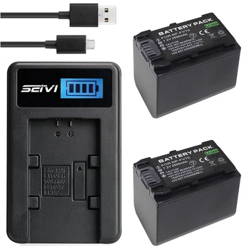 Аккумуляторная батарея NP-FV70 + Зарядное устройство для видеокамеры Sony NEX-VG10, NEX-VG20, NEX-VG30, NEX-VG900, NEX-VG900E Handycam