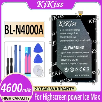  Мощный аккумулятор KiKiss BL-N4000A 4600mAh для Highscreen power Ice Max IceMax Bateria