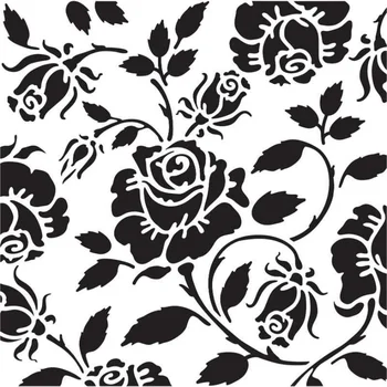 1 шт. Шаблон для резки опалубки с листьями розы, покраска распылением, Шаблон для полой опалубки 