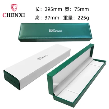 Коробка для часов Бренда CHENXI, Высококачественная Зеленая бумажная коробка для часов, Подарочный держатель для часов/ Хранение часов