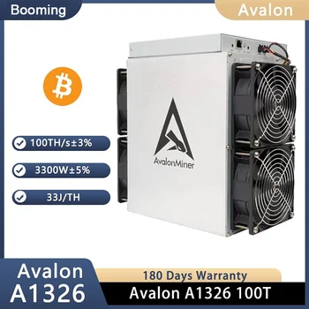 2024 Новый майнер Avalon A1326 Canaan 1326 100T с хэшрейтом 3300W BTC Asic 100-я криптовалюта