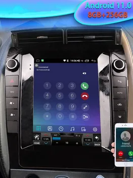 Автомобильный Мультимедийный Плеер с экраном 6 + 128 ГБ Tesla Для Jaguar F-TYPE 2013-2020 Android 12, Автомобильное Радио, GPS-Навигация, Carplay DSP