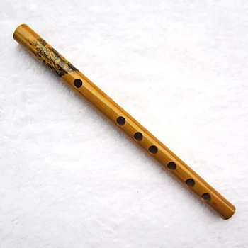 33-Сантиметровая традиционная 6-луночная бамбуковая флейта, кларнет, Студенческий музыкальный инструмент цвета дерева