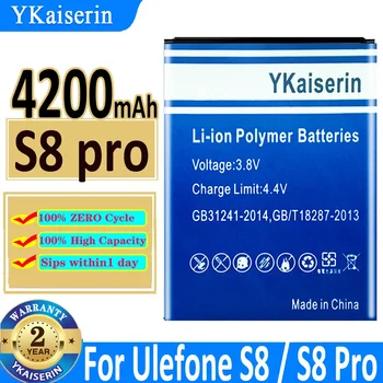 YKaiserin Мобильный Телефон Bateria Для Ulefone S8 S8 Pro Аккумулятор 4200 мАч 5,3 дюйма MTK6737 MTK6580 Аккумулятор Мобильные Аксессуары
