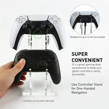 Двухуровневый держатель игрового контроллера, акриловый дисплей для геймпада, подставка для джойстика Switch Pro/Xbox Series X/PS4