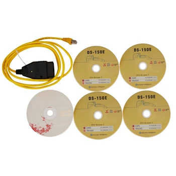 2X для E-SYS Icom для Bmw Enet Кабель интерфейса Ethernet-Obd, диагностический кабель серии F с кодировкой