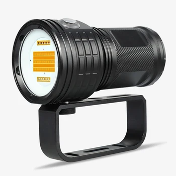 Фонарь для дайвинга IPX8 Водонепроницаемая лампа для фотосъемки 500 Вт с широким углом луча подводный фонарик на расстоянии 300-500 м
