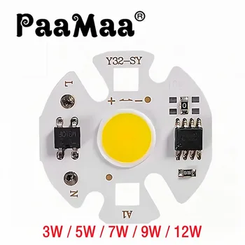 PaaMaa Y32 COB LED Chip Лампа Матрица Переменного Тока 220 В 3 Вт 5 Вт 7 Вт 9 Вт 12 Вт Для Прожектора Прожектор Нет Необходимости Водить Проектор Лампочки Бусины