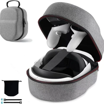 Жесткий дорожный чехол, сумка для хранения виртуальной гарнитуры Oculus Oculos Quest 2, портативный удобный чехол для переноски, контроллеры, аксессуары
