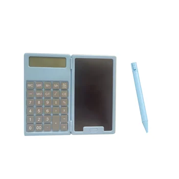 Научный калькулятор школьного сезона, Складной планшет для бизнеса, Портативный калькулятор для офиса, ЖК-планшет, Голубое озеро