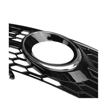 Крышка Решетки Радиатора Противотуманного Фонаря Переднего Бампера автомобиля Audi A6 C6 S-Line 2008-2011 Черный 4F0807681Q01C 4F0807681Q02C