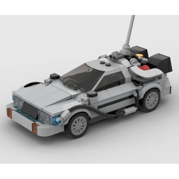 320 шт. MOC Speed Champion Модель автомобиля для путешествий во времени Строительные блоки Технология строительных блоков Креативно собранная детская игрушка в подарок