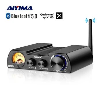 AIYIMA Audio A08 Pro A07 Pro TPA3255 Bluetooth Усилитель Мощности VU Meter Усилитель 2,0 Стерео Звук Усиливающий Динамик Домашний Усилитель
