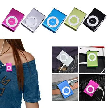 Мини-MP3-плеер, музыкальные носители, Мини-клип, поддержка TF-карты, Стильный Дизайн, Модный Портативный Мини-USB MP3-плеер, Walkman, Красочный