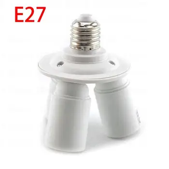 3 в 1 E27 Адаптер штекер Держатель Лампы Разветвитель Преобразователь Ламп Основания Ламп LED E27 в 3 E27 Основание светодиодной лампы Адаптер Розетки B4