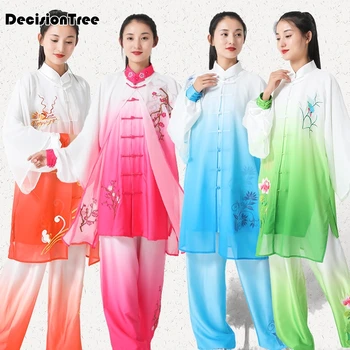 2023 китайская традиционная одежда кунг фу тай Вин чун одежда для шаолиньских боевых искусств униформа футболка рубашка и брюки мужчины женщины
