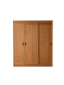 Двухтактный шкаф-купе из вишневого дерева, кухонное хранилище, хранилище из массива дерева, Скандинавский шкаф для спальни