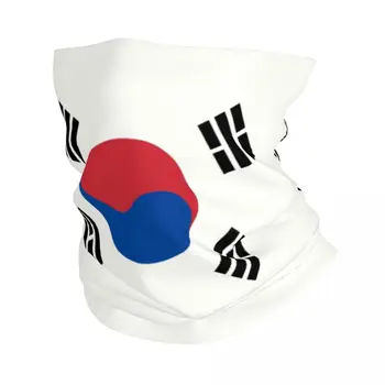 Бандана с Флагом Южной Кореи, Зимняя Грелка Для Шеи, Мужская Ветрозащитная Повязка На Лицо, Шарф для Пеших Прогулок, Гетра, Повязка На Голову