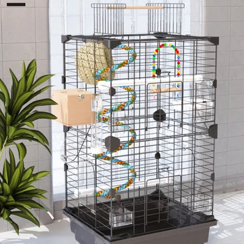 Портативные клетки для больших птиц для волнистых попугайчиков, украшение роскошной виллы, специальные клетки для птиц для разведения попугаев, товары для домашних животных Vogelhaus WZ50BC