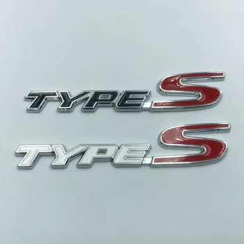 3D Типы Металла Буквы Логотипа Type S Значок Багажника Автомобиля Наклейка Для Honda Fit City Civic Accord Type S Наклейка С Эмблемой Аксессуары