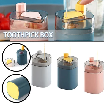 1 шт. коробка для зубочисток, Креативная автоматическая всплывающая Домашняя гостиная, прессованный картридж для зубочисток, Переносной картридж для зубочисток