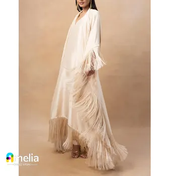 Выпускное платье Amelia с V-образным вырезом, Длинные рукава Длиной до пола, Вечернее платье Для женщин, Вечерние платья для свадебной вечеринки, Аравия