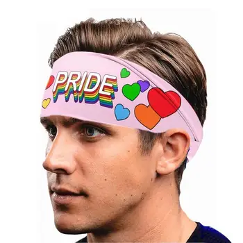 Аксессуары Rainbow Pride Для волос с буквенным принтом Радужная повязка на голову Аксессуары для волос Pride Широкая повязка на голову Pride Festival