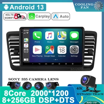 Android 13 QLED Для Subaru Outback 3 Legacy 4 2004 2005 2007 2008 2009 Автомобильный Радио Мультимедийный Видеоплеер GPS Навигация DVD 2Din