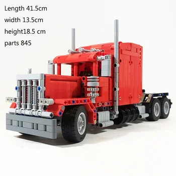 IpinMOC Peterbilt Truck MOC-24330 379 Тяжелый грузовик, Строительный Блок, Сборочная модель, Обучающая игрушка 