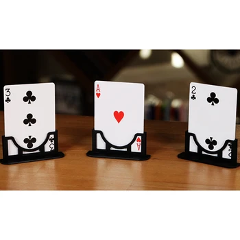 Подставка для трех карт (Трюки и онлайн-инструкция) от Jeki Yoo Card Magic и Колоды трюков Крупным планом, Магический реквизит Исполнителя