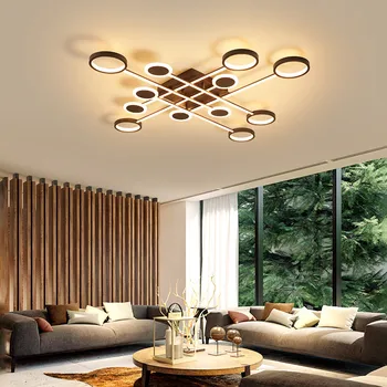 Светодиодный потолочный светильник для гостиной, спальни, кабинета Home Deco AC85-265V, Современный Белый поверхностный монтаж