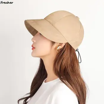 Лето дышащий хлопок Рыбак шапки унисекс регулируемый ремешок спортивная шапка в корейском стиле улица козырьки УФ-защита snapback шляпа