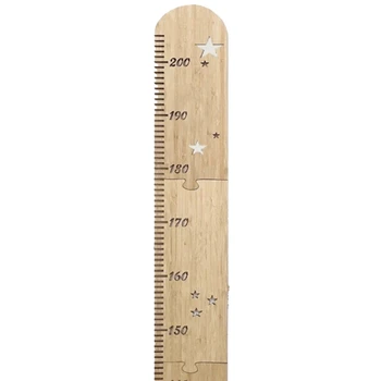 Деревянная линейка в стиле пэчворк для детской комнаты, деревянная линейка для измерения роста звезд, линейка для роста