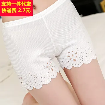 Летние корейские брюки burnt flower anti-exposure pants для женщин - безопасные и стильные леггинсы на три четверти.