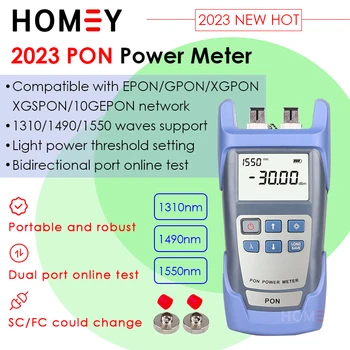 2023 НОВОЕ Портативное Волоконно-Оптическое Оборудование PON OPM для измерения мощности PON FTTX/ONT/OLT 1310/1490/1550nm