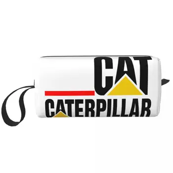 Косметичка Cat-caterpillar Symbol для женщин, косметический органайзер для путешествий, сумки для хранения туалетных принадлежностей Kawaii, набор Dopp, коробка для подарков