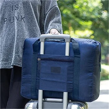 Большая вместительная складная дорожная сумка, нейлоновая спортивная сумка, органайзер для одежды для мужчин и женщин, дорожная сумка для хранения, упаковочная сумка для путешествий