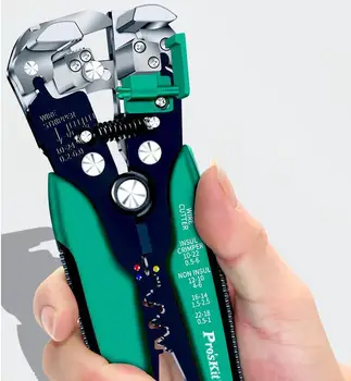 оригинальный импортный инструмент для зачистки проводов электрик 8PK-371D автоматические ножницы для зачистки плоскогубцы