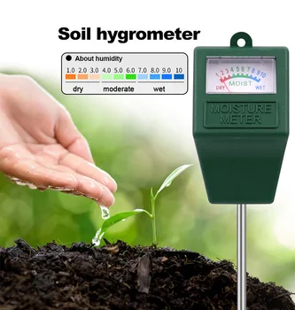 Realmote Измеритель влажности почвы с одной иглой, инструмент для обнаружения цветоводства, измеритель влажности почвы, детектор с квадратной головкой