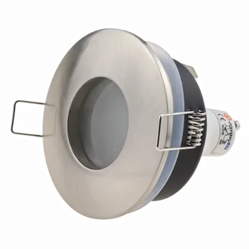 Водонепроницаемый IP65 Корпус светильника MR16 GU10 из цинкового сплава со стеклянной линзой, квадратная лампа, рама для крепления прожектора