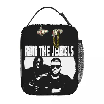 Изолированная сумка для ланча Run The Jewels Accessories RTJ Контейнер для ланча в стиле хип-хоп в стиле Ins термоохладитель Bento Box для школы