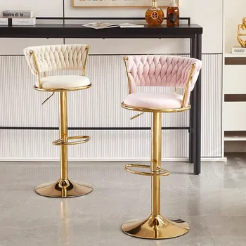 Минималистичные современные барные стулья Табурет для гостиной Металлические Белые Высокие барные стулья Кухня Nordic Krzesla Do Jadalni Роскошная мебель