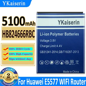 YKaiserin HB824666RBC Аккумулятор 5100 мАч Для Мобильного телефона Huawei Huawei E5577 E5577Bs-937 HB824666RBC Bateria + НОМЕР трека