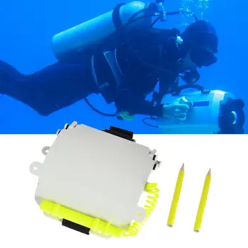 1 Комплект Подводного Сланца Многоразового использования С Износостойким Эластичным Шнуром Для Крепления на Запястье Для Подводного плавания 3-Страничный Сланец для Дайвинга